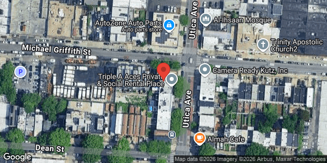 Aerial map of 72 UTICA AVENUE, Brooklyn