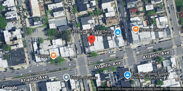 Aerial map of 2747 ATLANTIC AVENUE, Brooklyn