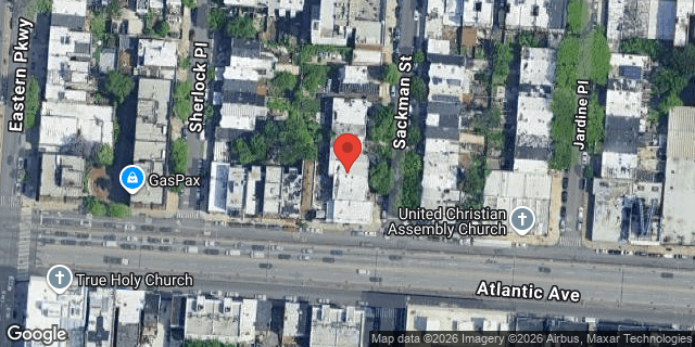 Aerial map of 96 SACKMAN STREET, Brooklyn