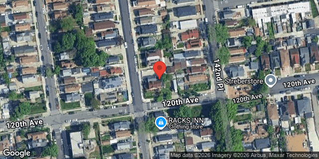Aerial map of 117-79 142 STREET, Queens