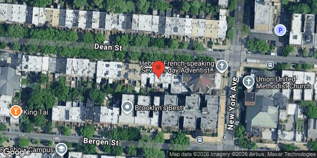 Aerial map of 1250 DEAN STREET, Brooklyn