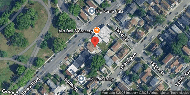 Aerial map of 160-20 BAISLEY BOULEVARD, Queens