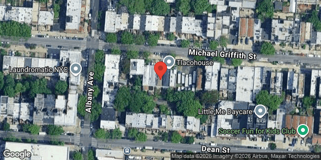 Aerial map of 1550 PACIFIC STREET, Brooklyn