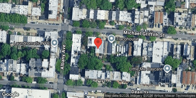 Aerial map of 1546 PACIFIC STREET, Brooklyn