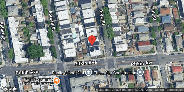 Aerial map of 574 DREW STREET, Brooklyn