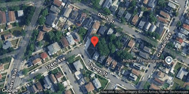 Aerial map of 134-07 134 AVENUE, Queens