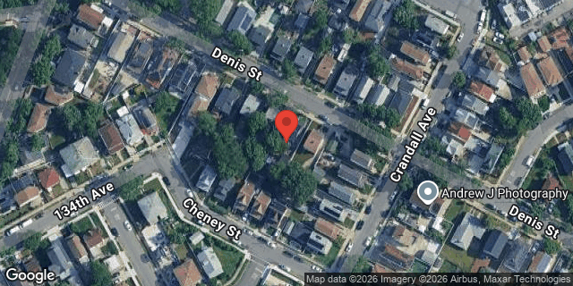 Aerial map of 133-42 DENIS STREET, Queens