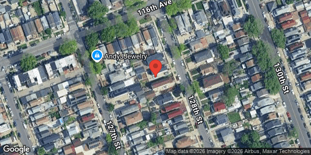 Aerial map of 116-16 128 STREET, Queens