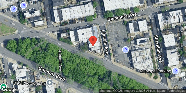 Aerial map of 526 LINCOLN AVENUE, Brooklyn