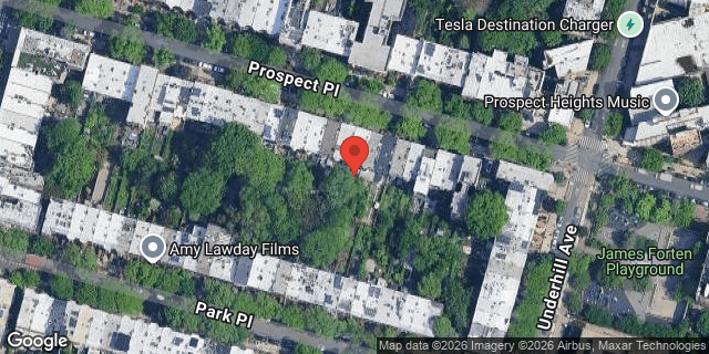 Aerial map of 284 PROSPECT PLACE, Brooklyn