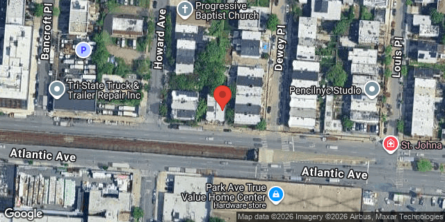Aerial map of 1945 ATLANTIC AVENUE, Brooklyn