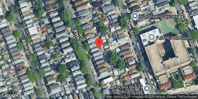 Aerial map of 107-41 89 STREET, Queens