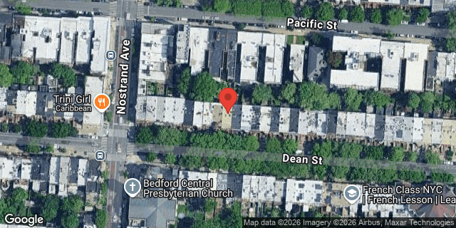 Aerial map of 1215 DEAN STREET, Brooklyn