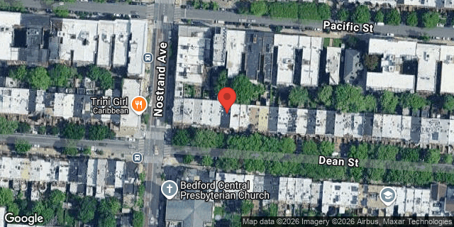 Aerial map of 1207 DEAN STREET, Brooklyn