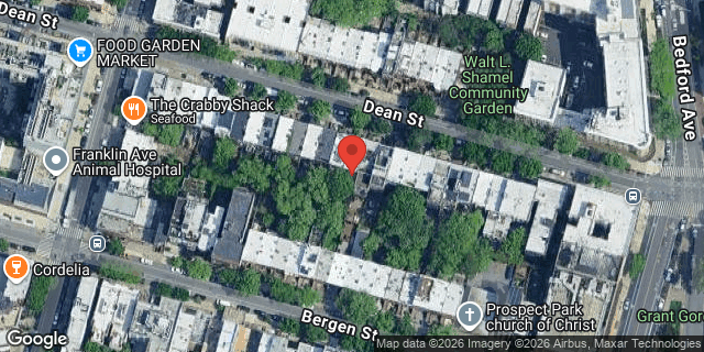 Aerial map of 1080 DEAN STREET, Brooklyn