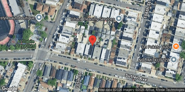 Aerial map of 105-01 SUTTER AVENUE, Queens
