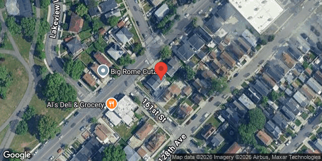 Aerial map of 161-08 BAISLEY BOULEVARD, Queens
