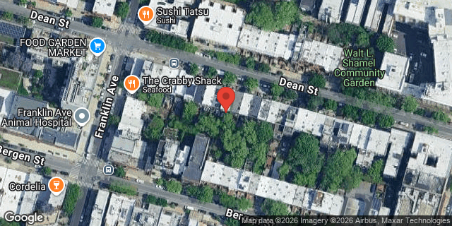 Aerial map of 1070 DEAN STREET, Brooklyn