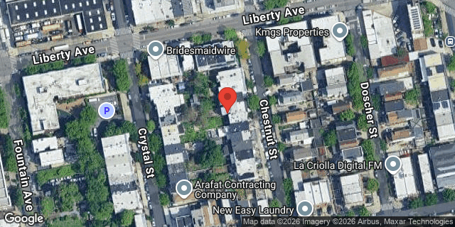 Aerial map of 406 CHESTNUT STREET, Brooklyn