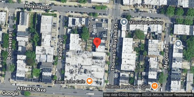 Aerial map of 210A THOMAS S BOYLAND ST, Brooklyn