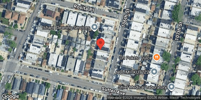 Aerial map of 111-14 106 STREET, Queens