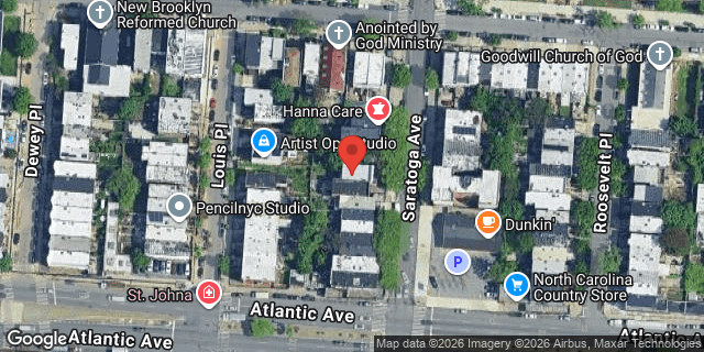Aerial map of 252 SARATOGA AVENUE, Brooklyn