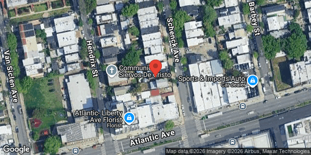 Aerial map of 166 SCHENCK AVENUE, Brooklyn