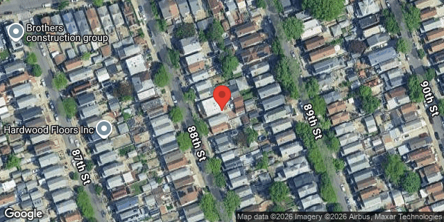 Aerial map of 107-29 88 STREET, Queens