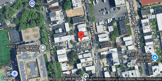 Aerial map of 276 ESSEX STREET, Brooklyn