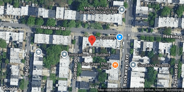 Aerial map of 1270 HERKIMER STREET, Brooklyn