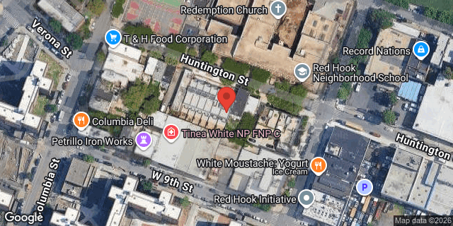 Aerial map of 28 HUNTINGTON STREET, Brooklyn