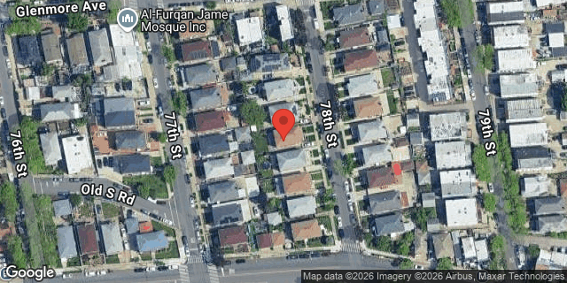 Aerial map of 106-22 78 STREET, Queens
