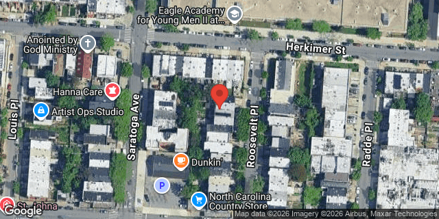Aerial map of 8 ROOSEVELT PLACE, Brooklyn