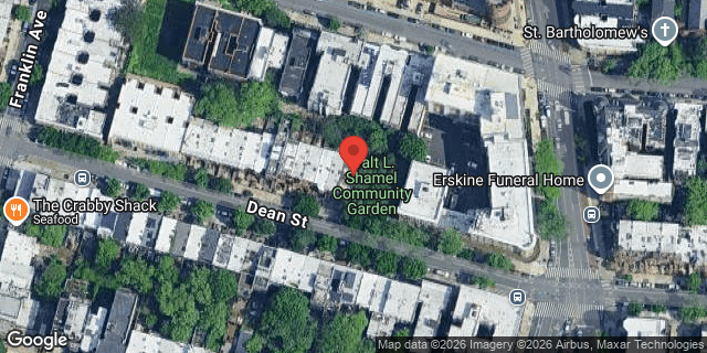 Aerial map of 1093 DEAN STREET, Brooklyn