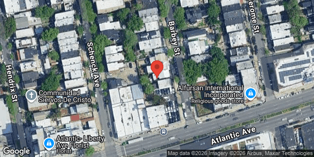 Aerial map of 230 BARBEY STREET, Brooklyn