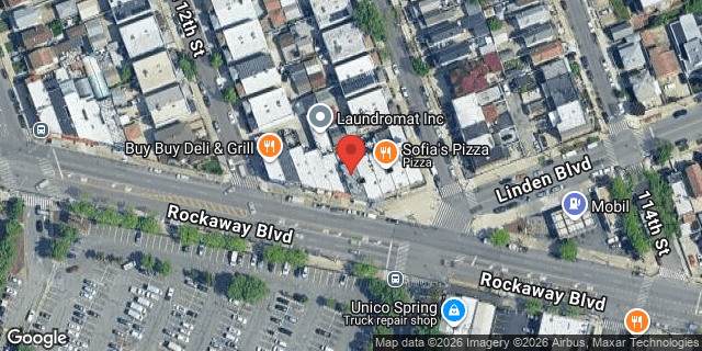 Aerial map of 112-11 ROCKAWAY BOULEVARD, Queens