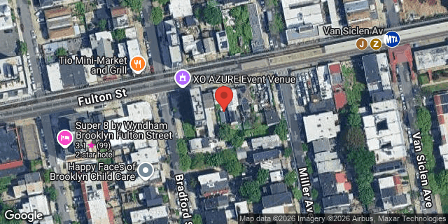 Aerial map of 2752 FULTON STREET, Brooklyn