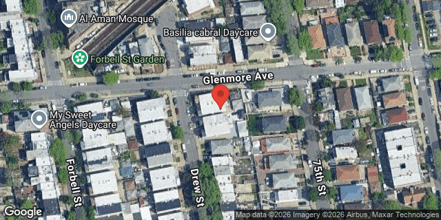 Aerial map of 537 DREW STREET, Brooklyn