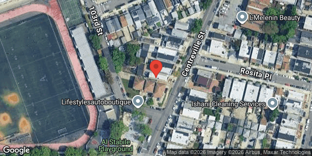Aerial map of 109-46 CENTREVILLE STREET, Queens