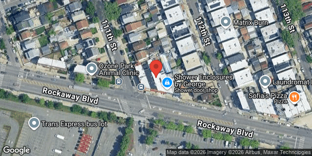 Aerial map of 111-05 ROCKAWAY BOULEVARD, Queens