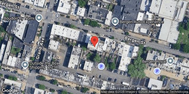 Aerial map of 802 BERGEN STREET, Brooklyn