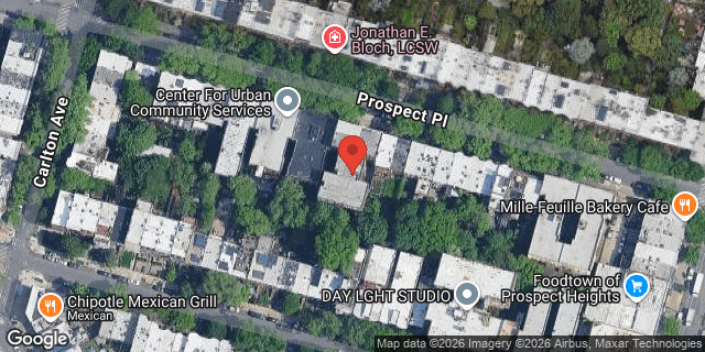 Aerial map of 186 PROSPECT PLACE, Brooklyn