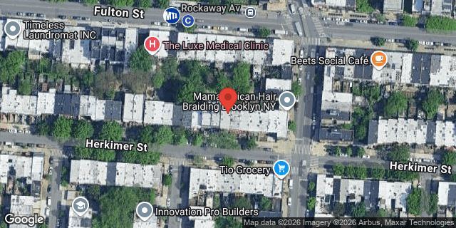 Aerial map of 1273 HERKIMER STREET, Brooklyn