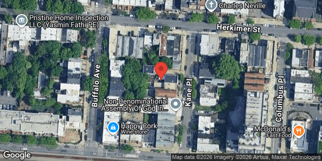Aerial map of 14 KANE PLACE, Brooklyn