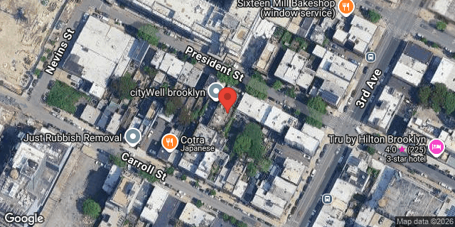 Aerial map of 498 PRESIDENT STREET, Brooklyn