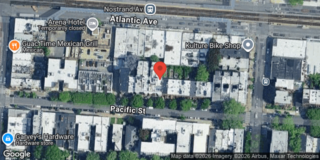 Aerial map of 1335 PACIFIC STREET, Brooklyn