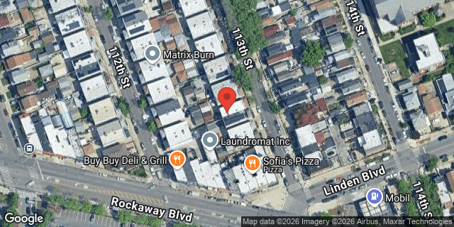 Aerial map of 111-42 113 STREET, Queens