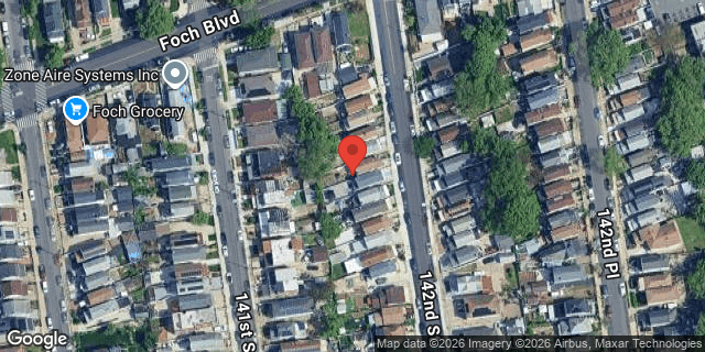 Aerial map of 117-22 142 STREET, Queens