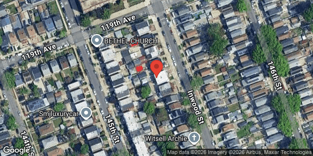 Aerial map of 119-18 INWOOD STREET, Queens