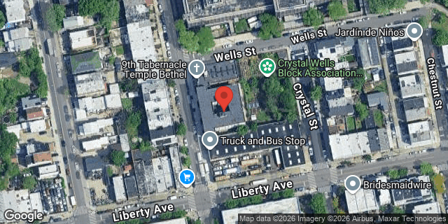 Aerial map of 95 FOUNTAIN AVENUE, Brooklyn